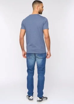 Bewley & Rich Denim Marl Barlowe T-Shirt