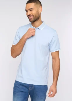 Bewley & Rich Mid Blue Elverton Polo