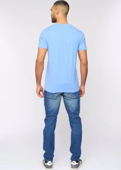Bewley & Rich Mid Blue Barlowe T-Shirt
