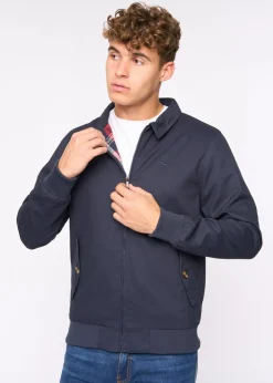 Bewley & Rich Navy Dartmoore Harrington Twill Jacket