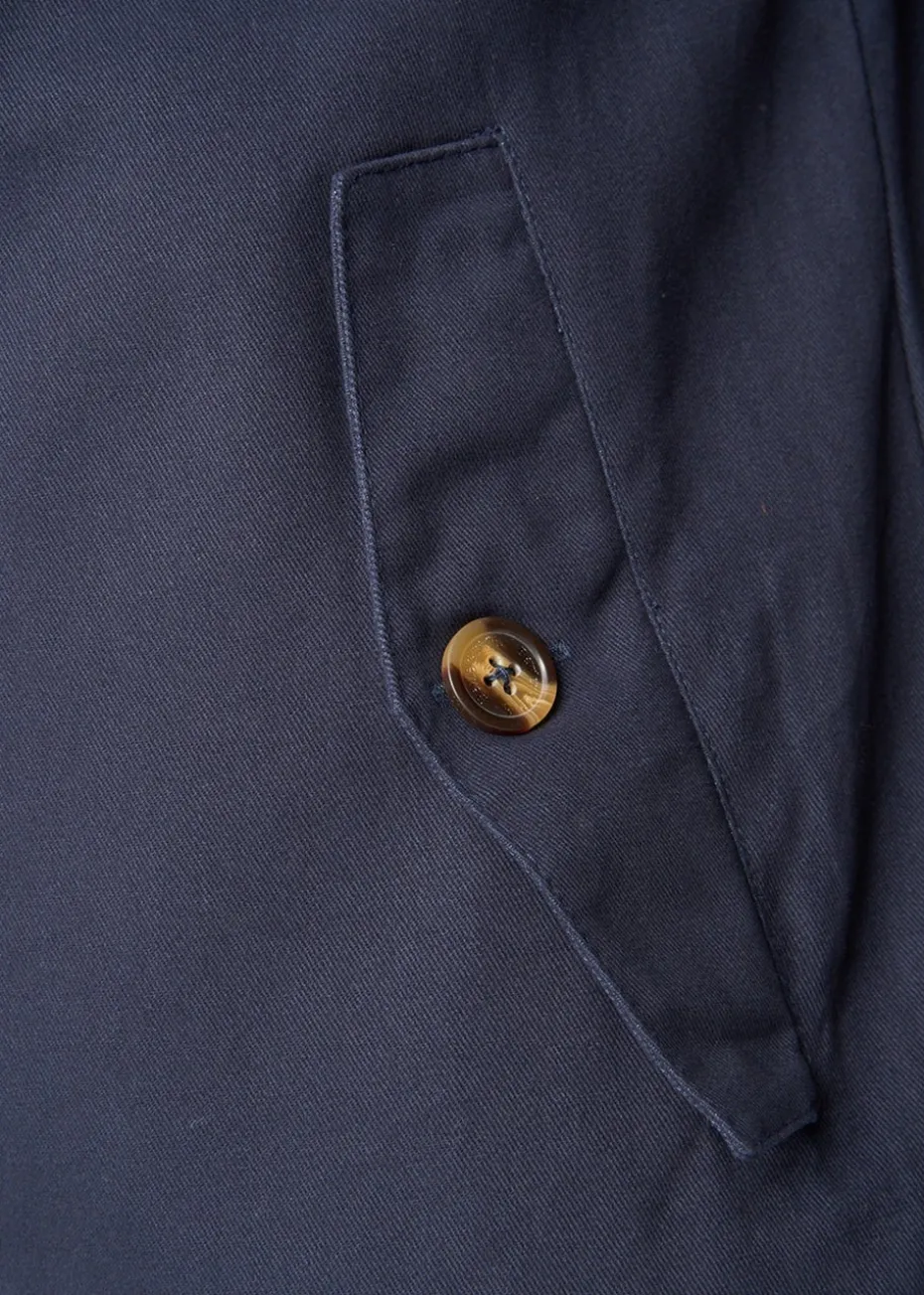 Bewley & Rich Navy Dartmoore Harrington Twill Jacket