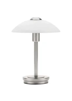 BHS Archie Touch Lamp Satin Nickel (27cm x 20cm)