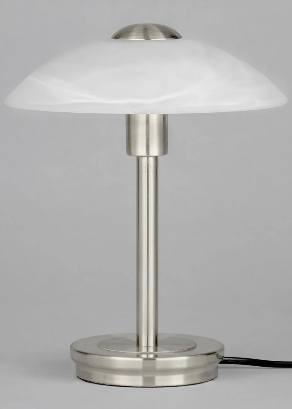 BHS Archie Touch Lamp Satin Nickel (27cm x 20cm)