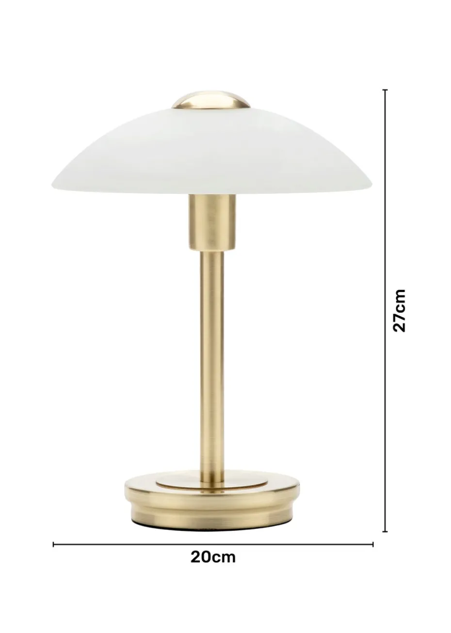 BHS Archie Touch Lamp Satin Brass(27cm x 20cm)