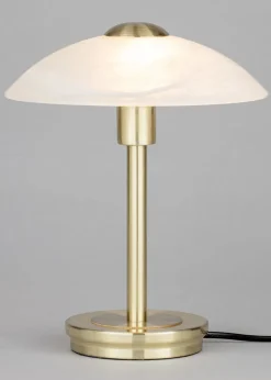 BHS Archie Touch Lamp Satin Brass(27cm x 20cm)
