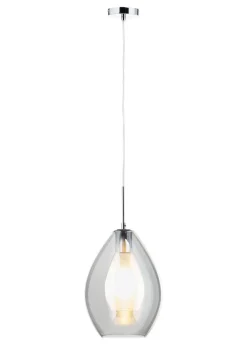BHS Carmella Pendant Chrome (Adjustable 51-103cm x 25cm)