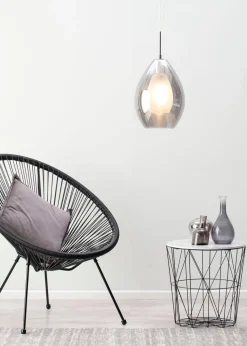 BHS Carmella Pendant Chrome (Adjustable 51-103cm x 25cm)