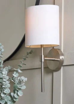 BHS Chrome Oz Shade Wall Light (38cm x 16.5cm)