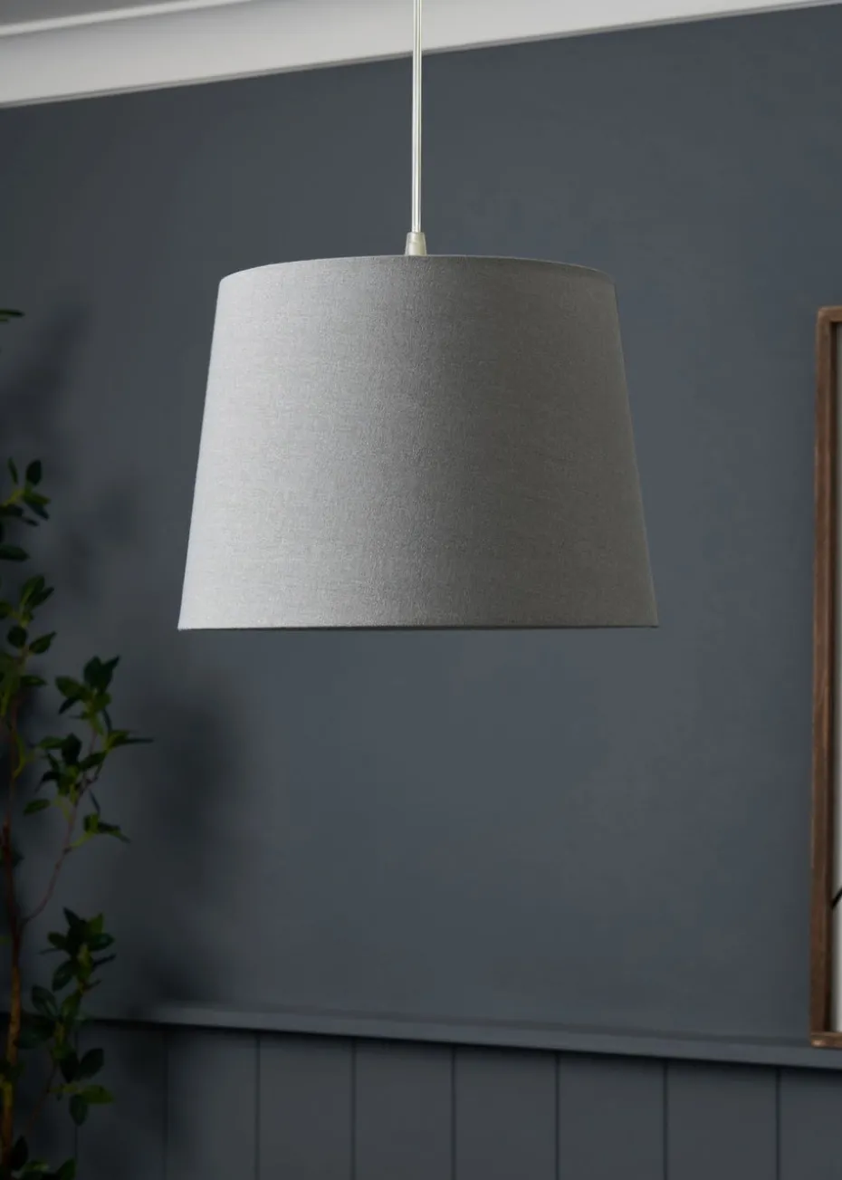 BHS Lang Linen Easyfit Shade Grey (22cm x 30cm)