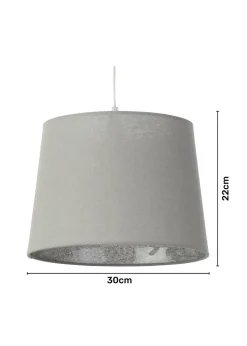 BHS Lang Linen Easyfit Shade Grey (22cm x 30cm)