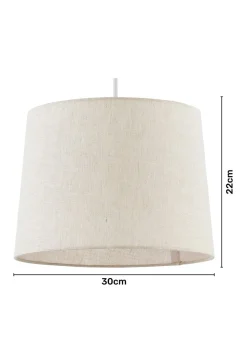 BHS Lang Linen Easyfit Shade Cream (22cm x 30cm)