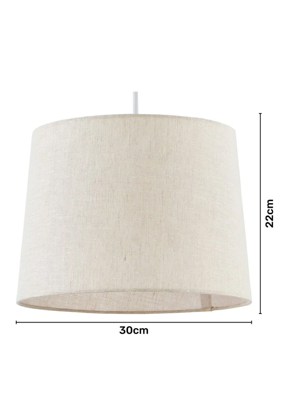 BHS Lang Linen Easyfit Shade Cream (22cm x 30cm)