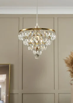 BHS Lighting Elianis Easyfit Brass (21cm x 30cm)