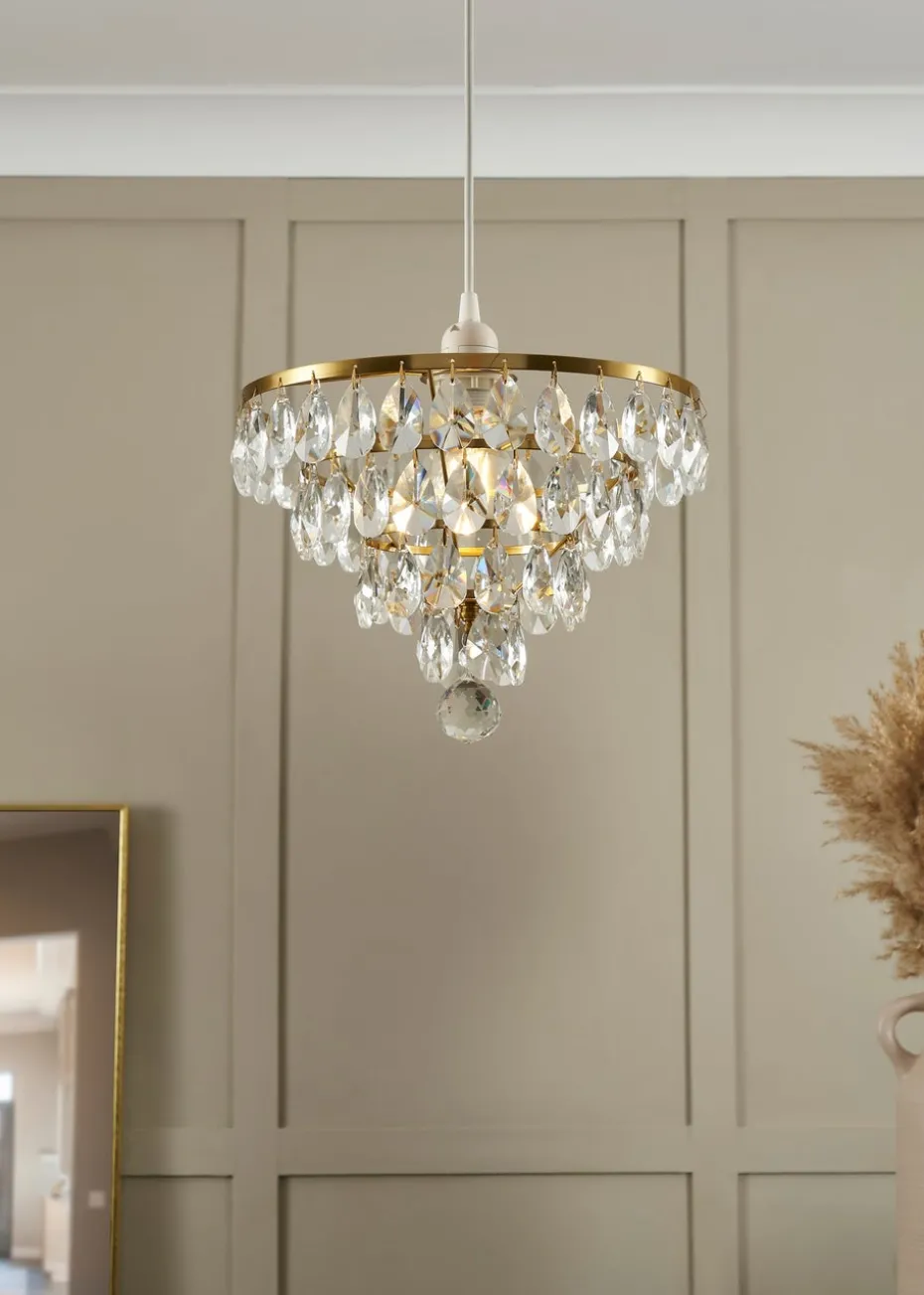 BHS Lighting Elianis Easyfit Brass (21cm x 30cm)