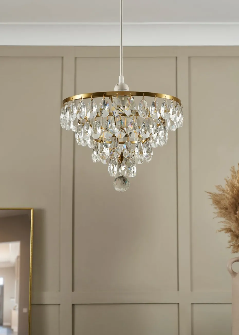 BHS Lighting Elianis Easyfit Brass (21cm x 30cm)