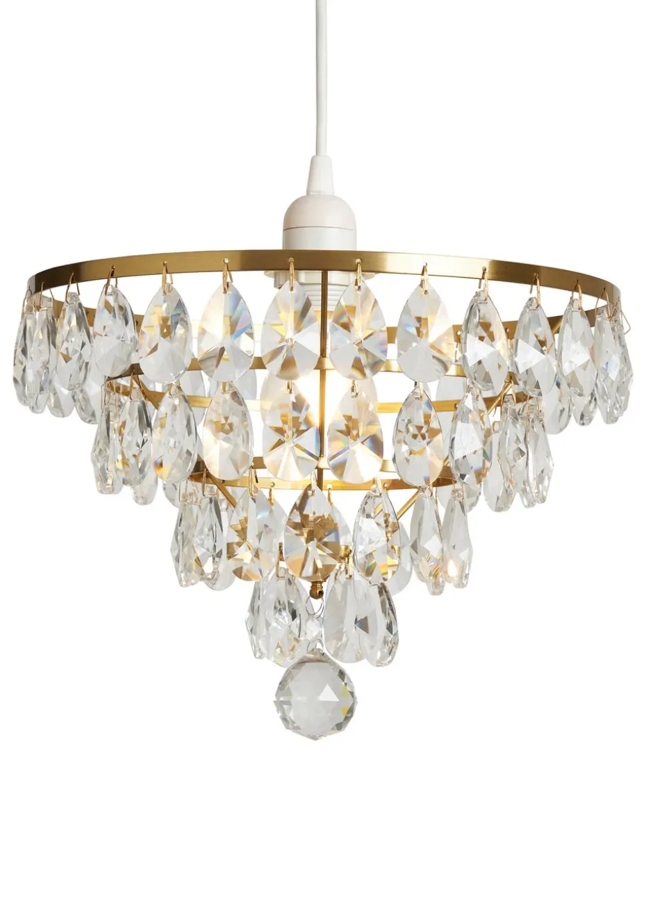 BHS Lighting Elianis Easyfit Brass (21cm x 30cm)