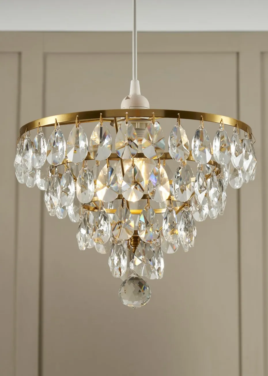 BHS Lighting Elianis Easyfit Brass (21cm x 30cm)