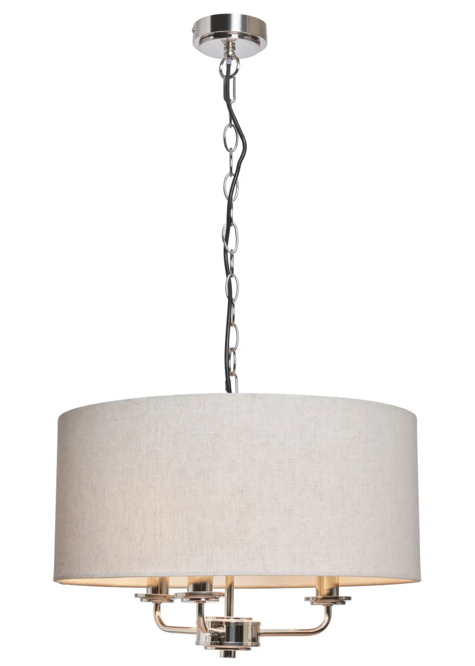 BHS Lighting Harley Ceiling 3 Light Chrome (40-120cm x 45cm)