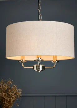 BHS Lighting Harley Ceiling 3 Light Chrome (40-120cm x 45cm)