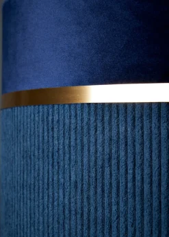 BHS Lighting Juel Velvet Easyfit Blue Shade (20cm x 30cm)