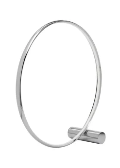 BHS Lighting Serk LED Ring Floor Lamp Chrome (61cm x 61cm)