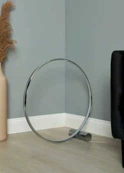 BHS Lighting Serk LED Ring Floor Lamp Chrome (61cm x 61cm)
