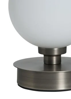 BHS Lighting Tobey Touch Table Lamp PAIR Pewter (18cm x 12cm)