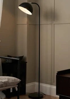 BHS Lighting Trevi Floor Lamp Black (155cm x 25cm)