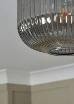 BHS Lyna Flush Ceiling 1 Light Brass (24cm x 24cm)