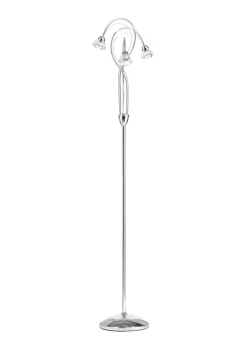 BHS Marianne Floor Lamp 3 Light Chrome (163cm x 35cm)