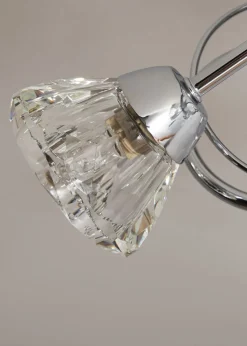 BHS Marianne Flush Ceiling 5 Light Chrome (20cm x 40cm)