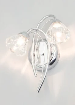BHS Marianne Wall 2 Light Chrome (26cm x 21cm)