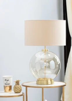 BHS Metro Table Lamp Brass & Champagne (57cm x 36.5cm)