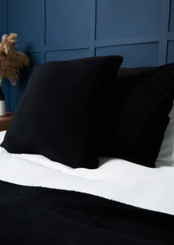 BHS Microfleece Black Cushion (59x59cm)