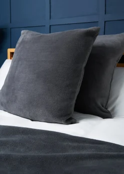 BHS Microfleece Charcoal Cushion (59x59cm)