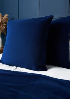 BHS Microfleece Navy Cushion (45x45cm)