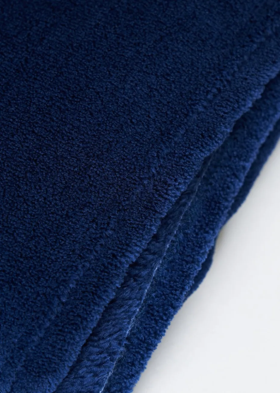 BHS Microfleece Navy Throw (140 x 180cm)