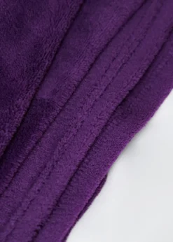 BHS Microfleece Plum Throw (140 x 180cm)