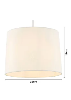 BHS Mira 25cm Linen Easyfit Shade Natural (19cm x 25cm)
