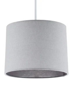 BHS Mira 25cm Linen Easyfit Shade Grey (19cm x 25cm)