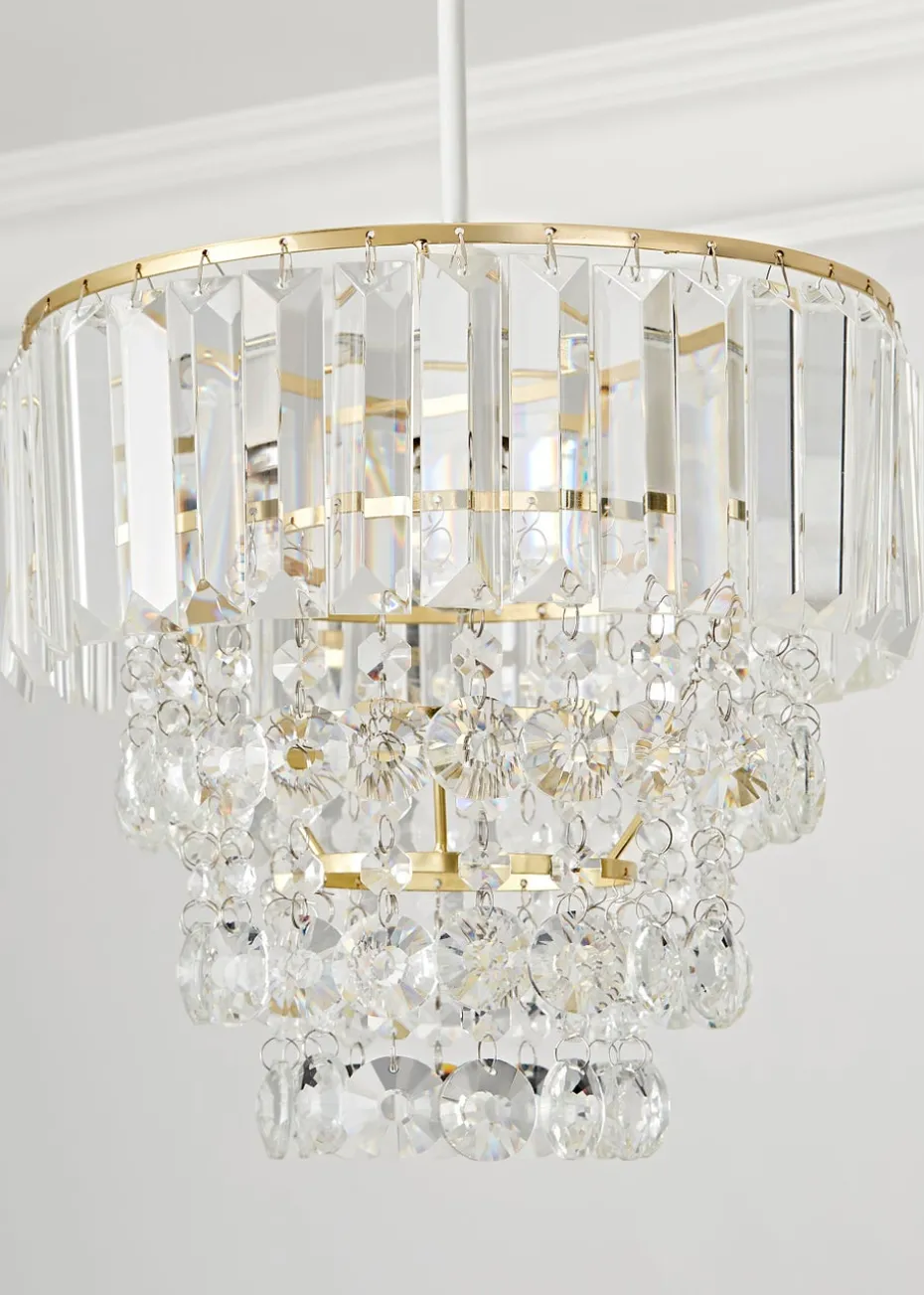 BHS Paladina Easyfit Ceiling Light Brass (25cm x 25cm)