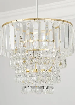 BHS Paladina Easyfit Ceiling Light Brass (25cm x 25cm)