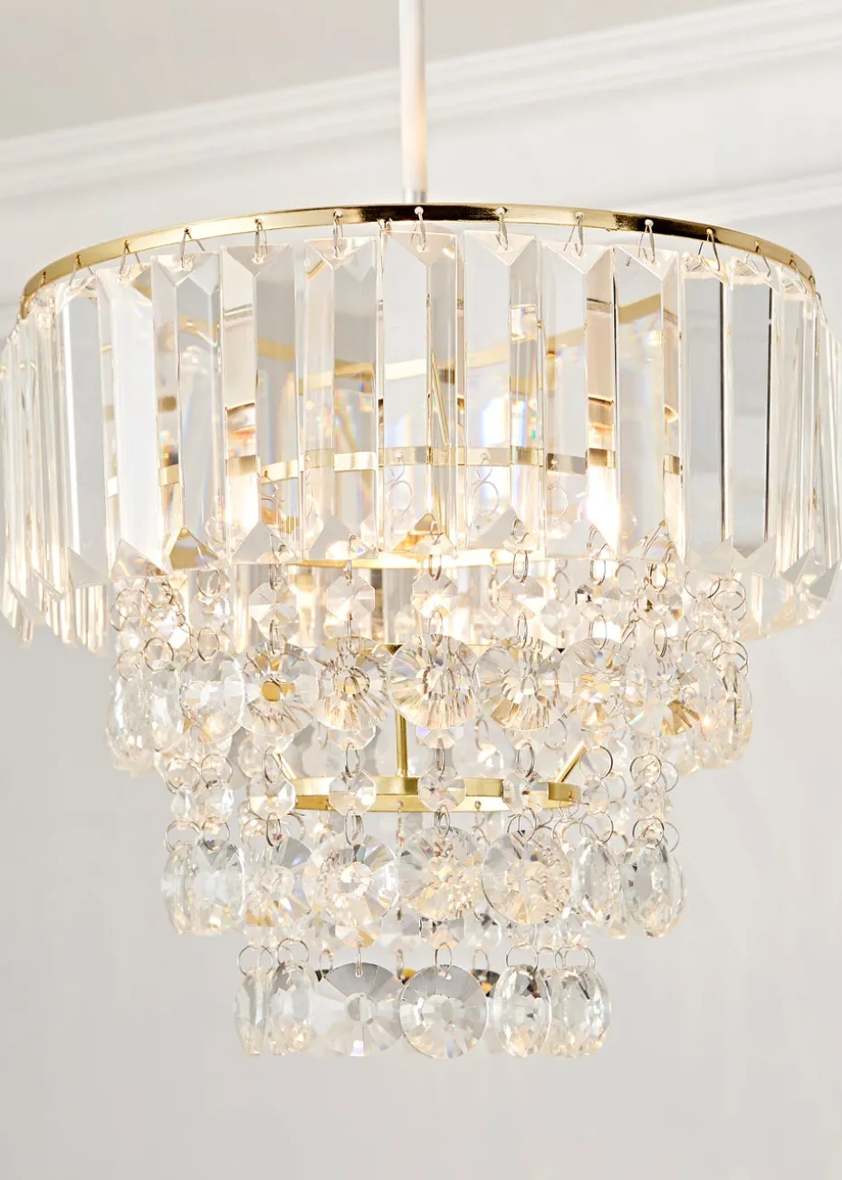 BHS Paladina Easyfit Ceiling Light Brass (25cm x 25cm)