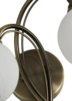 BHS Soni 2 Bulb Wall Light (23cm x 25cm x 20cm)