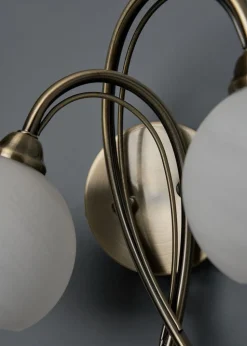 BHS Soni 2 Bulb Wall Light (23cm x 25cm x 20cm)