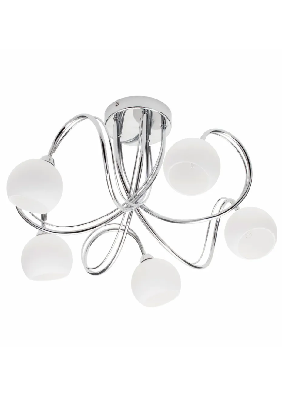 BHS Soni Flush Ceiling 5 Light Chrome (28cm x 46cm)
