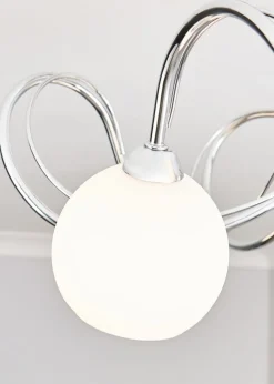 BHS Soni Flush Ceiling 5 Light Chrome (28cm x 46cm)