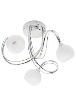 BHS Soni Flush Ceiling 3 Light Chrome (26cm x 40cm)
