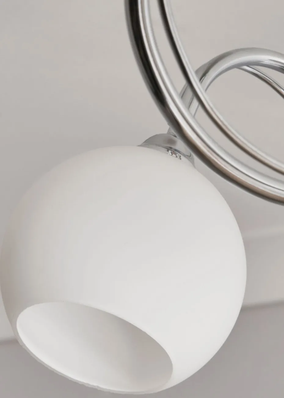 BHS Soni Flush Ceiling 3 Light Chrome (26cm x 40cm)