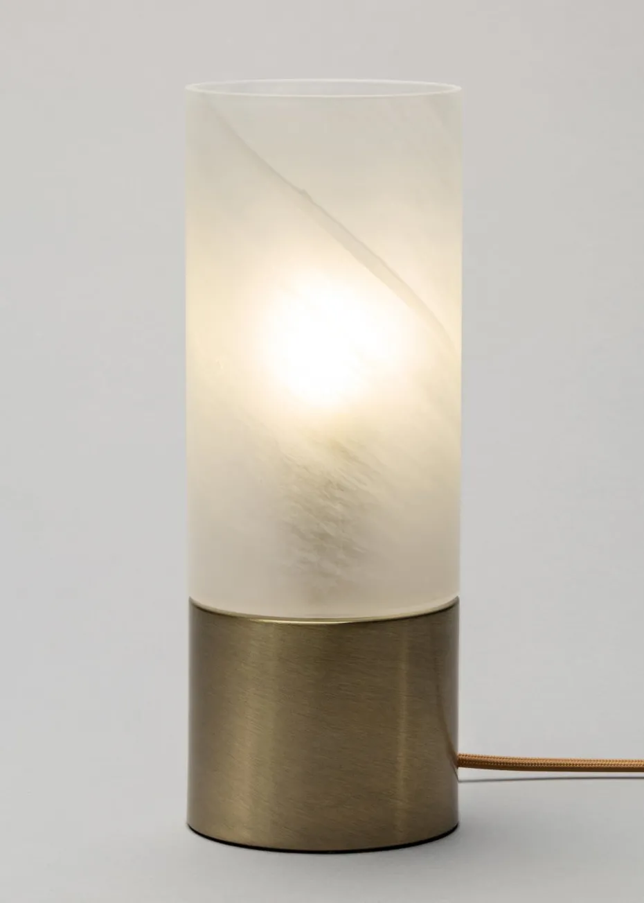 BHS Tilly Cylinder Touch Lamp (29.5cm x 10cm x 10cm)